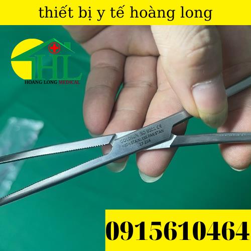 Panh Y Tế, Panh Gắp Phẫu Thuật, Pen Kẹp Y Tế, Panh Thẳng Không Mấu 20cm - Hàng Pakistan