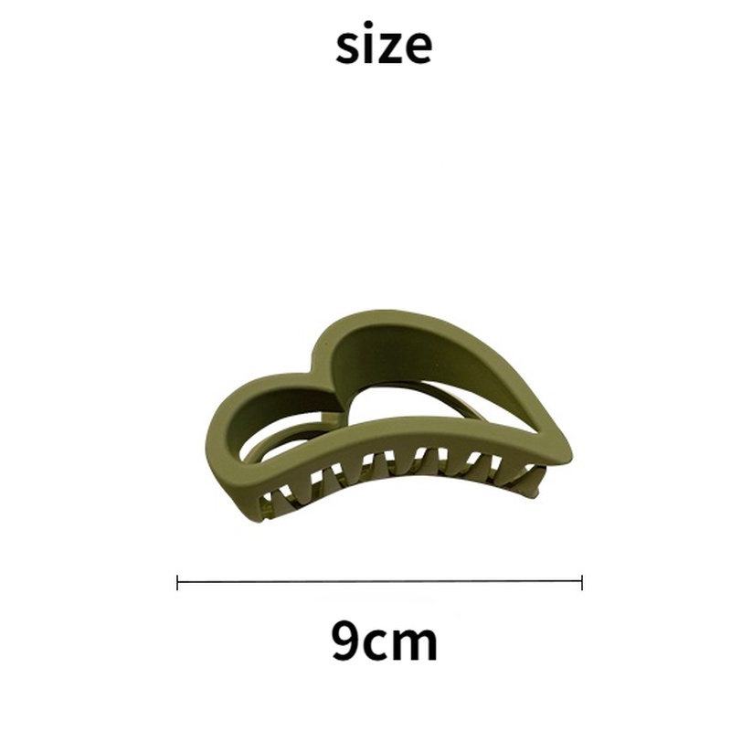 Kẹp tóc acrylic hình trái tim phong cách Hàn Quốc thời trang