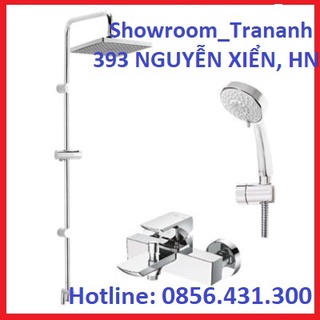 Bộ sen cây nóng lạnh toto tbg02302v kết hợp thân dm907c1s/tbw02002b + bát massage dgh108zr.