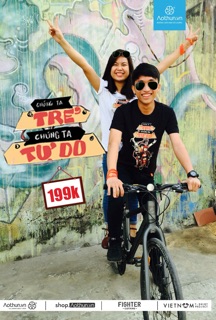 Áo phượt "Chúng ta trẻ chúng ta tự do" (đen)