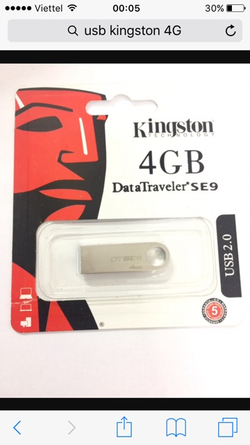 USB 8G/4G/2G Chính hãng Kington chống nước