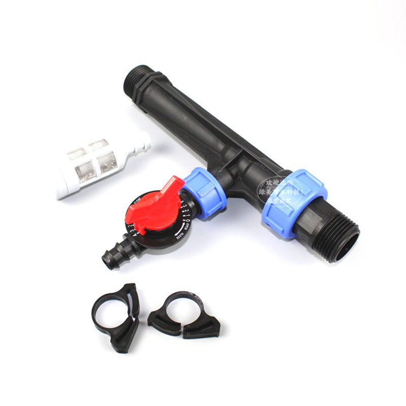 1pc 1.5inch Venturi Fertilizer Injector Micro Drip Irrigation Adapters Water Fertilizer Integration for Agricultural Irrigation