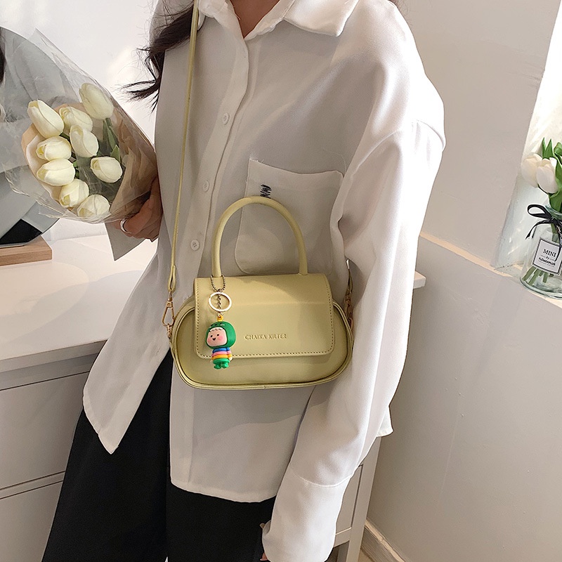 Túi đeo vai Ielgy có móc khóa kiểu hàn quốc dễ thương cho nữ