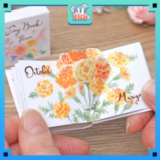 Mô hình giấy đồ vật đồ chơi Sách bông hoa 3D
