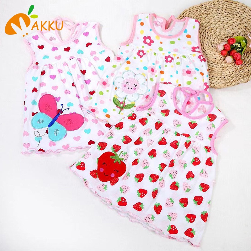 Đầm Cotton Màu Kẹo Dễ Thương Thời Trang Cho Bé Gái