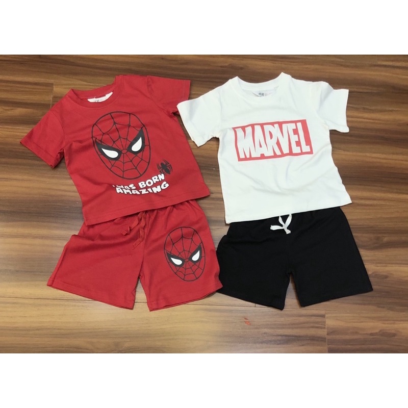 Bộ cotton hm 2-10 tuổi cho bé trai