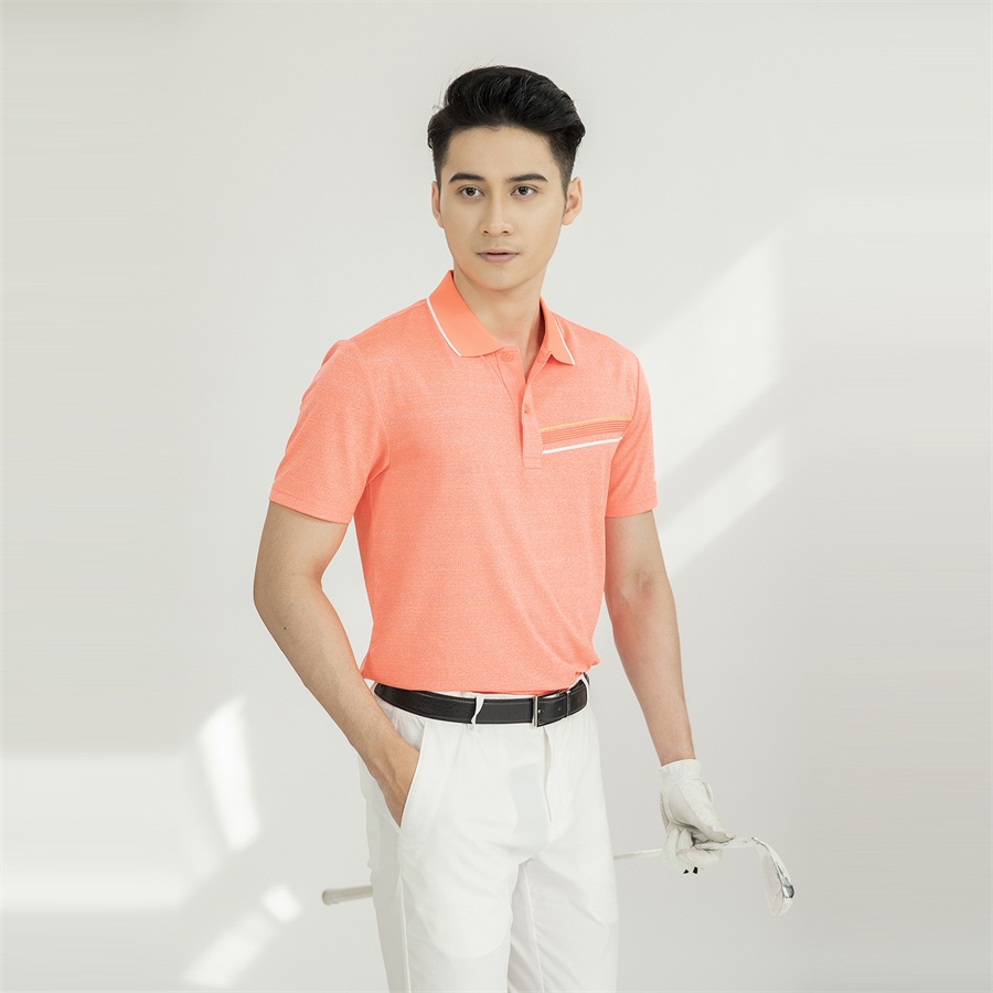 Áo polo nam ARISTINO phom Golf fit, thiết kế cổ dệt line kẻ, chất liệu thoáng khí - APSG03S1