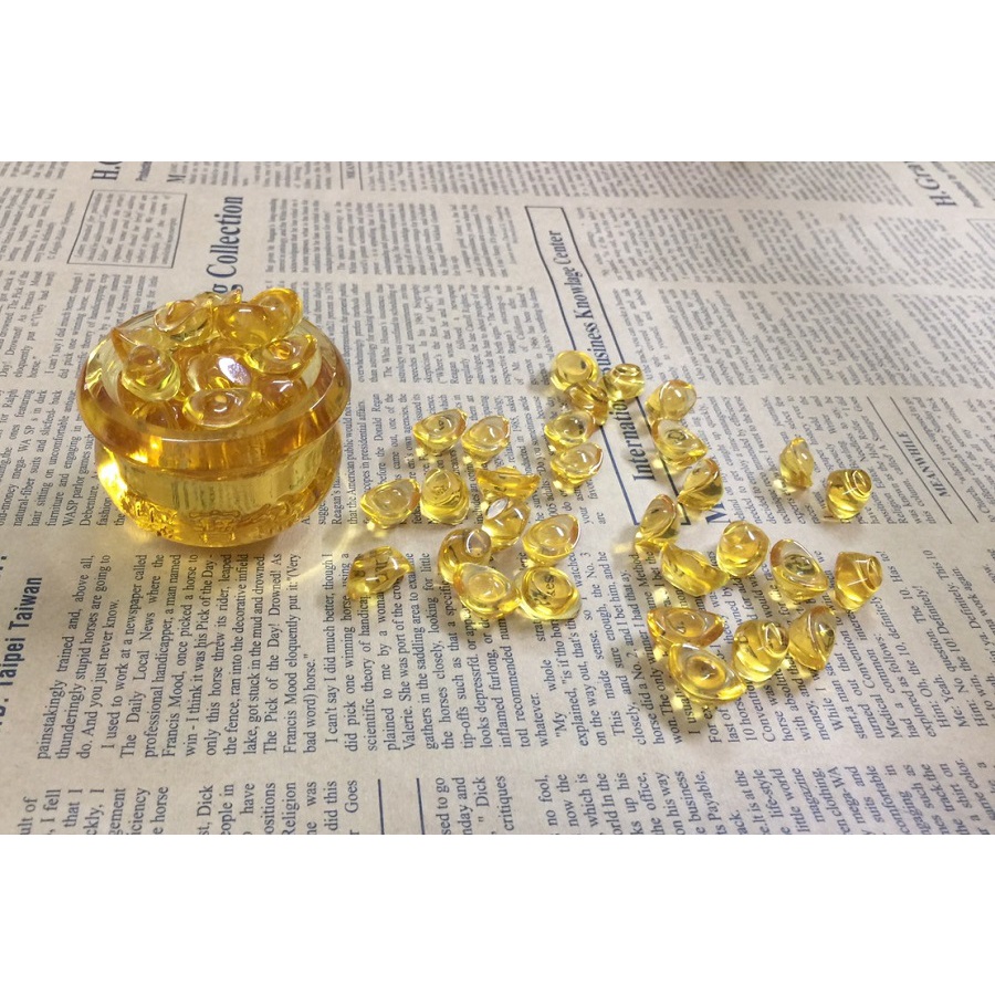 Bát tụ chiêu tài lộc 5cm + 30 thỏi vàng 1.4cm
