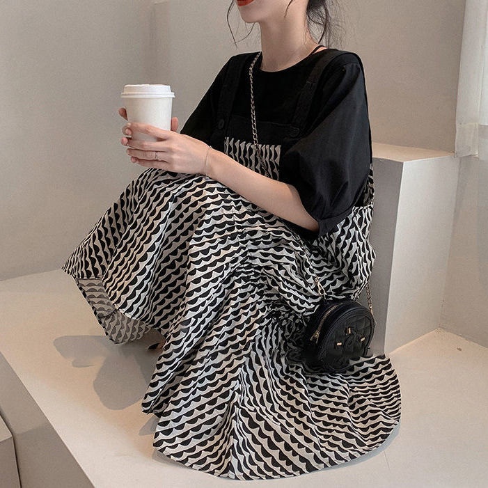 Bộ Áo Sơ Mi + Đầm Thiết Kế Mới Xinh Xắn Thời Trang Dành Cho Nữ