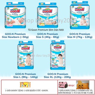 Tã Dán Goon Premium Slim M60/L50/XL46 Miếng (Cắt Tem)