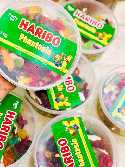 [SIÊU NGON] Kẹo dẻo Haribo Color-Rado Đức hộp to đùng 1kg