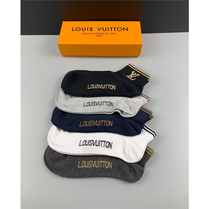 L0uis Vu1tt 2022 Đôi Vớ Nông Một Hộp Mùa Hè Mới Cho Nam Và Nữ