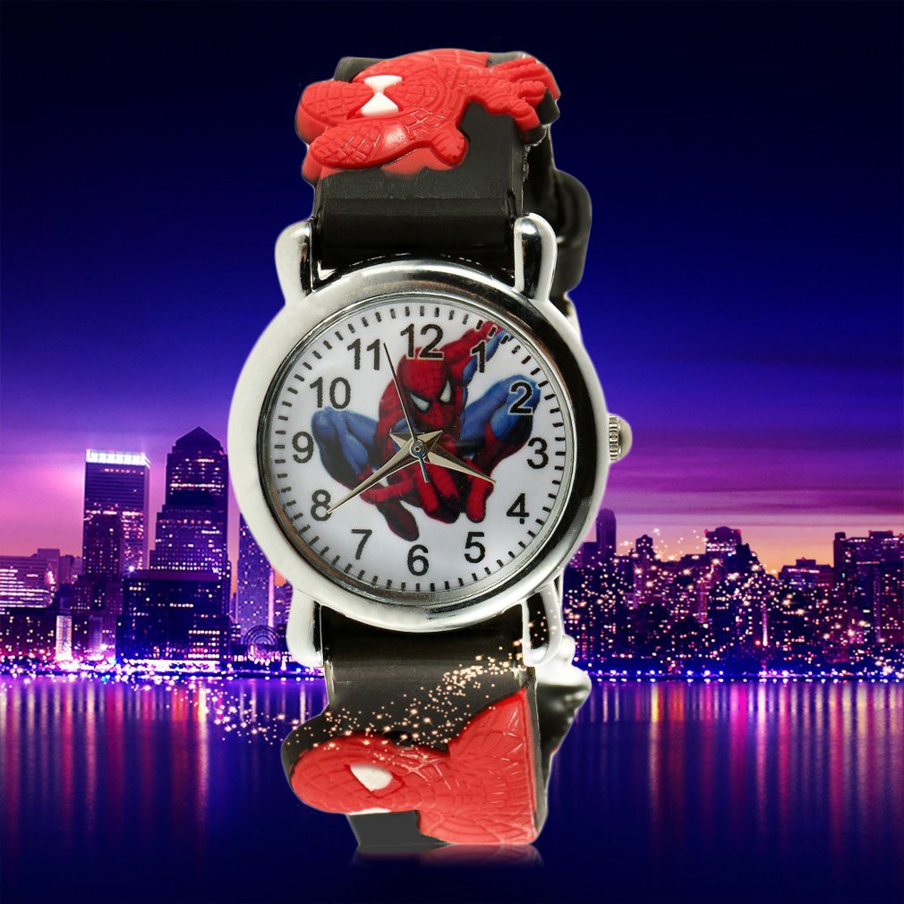 Đồng Hồ Dây Cao Su Hình Người Nhện Cho Bé | BigBuy360 - bigbuy360.vn