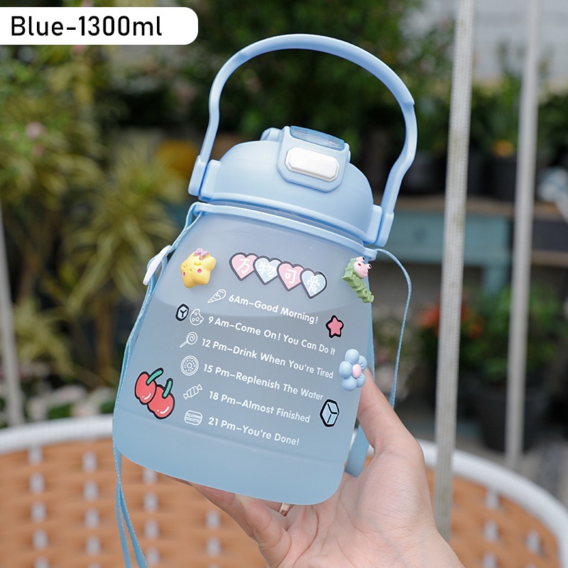 Only HOUSE Cốc Nước Nhựa Sức Chứa Lớn Có Ống Hút Dành Cho Học Sinh Nam Và Nữ