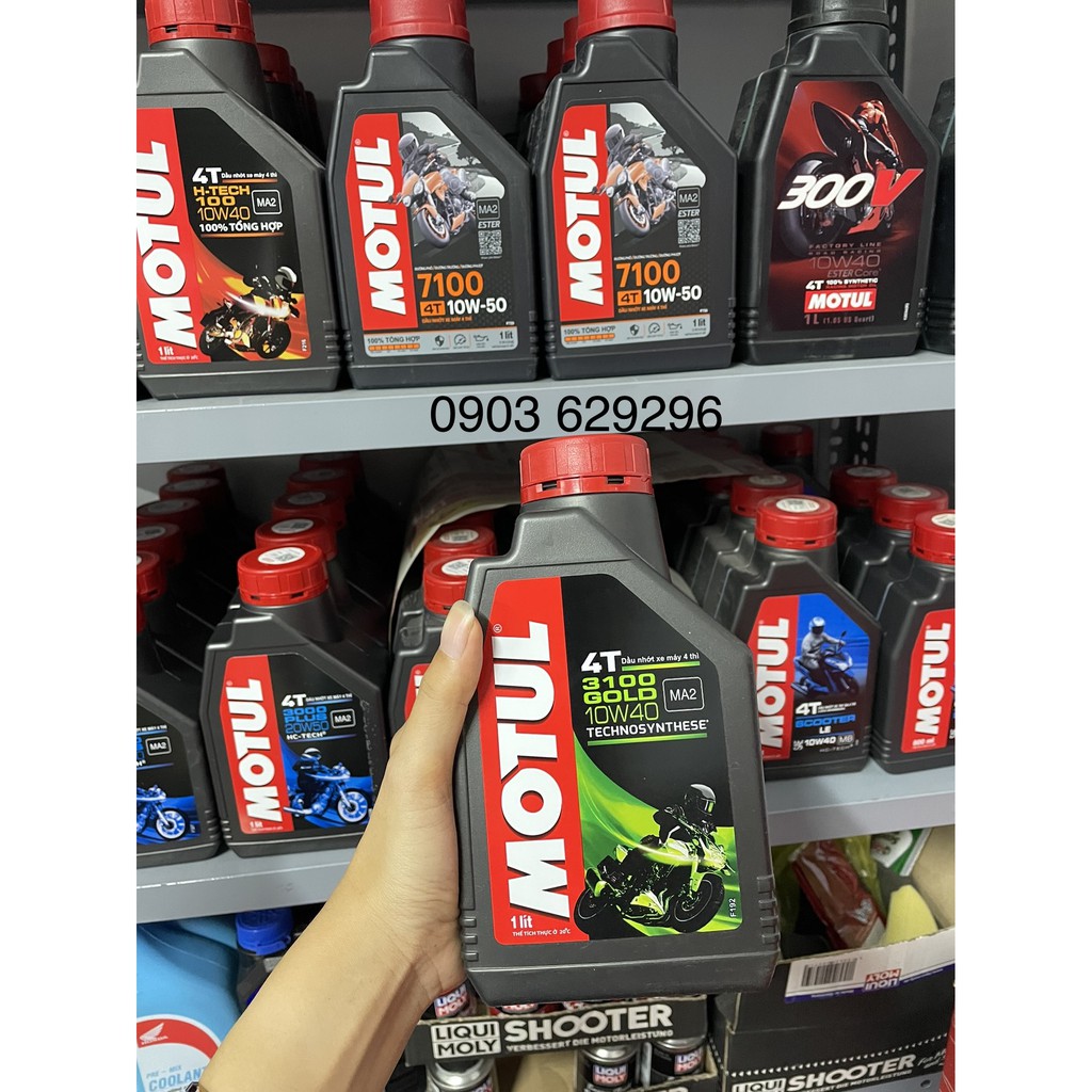 Dầu nhớt 1 lít MOTUL 3100 GOLD 10W40 ( Bán Tổng Hợp ) SL MA2