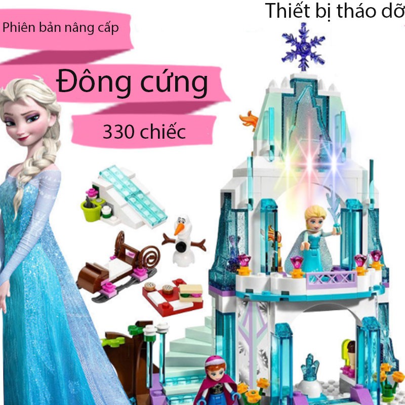 Bộ đồ chơi lego xếp hình hình lâu đài công chúa elsa