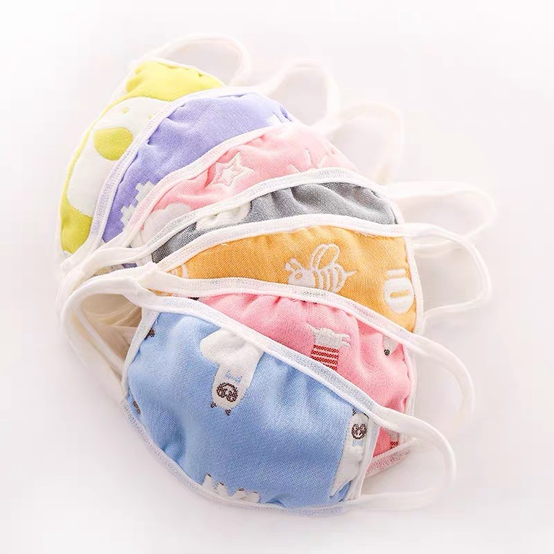 Kids_mart: Khẩu trang xô Bamboo 6 lớp thoáng khí, khẩu trang em bé,khẩu trang vải an toàn