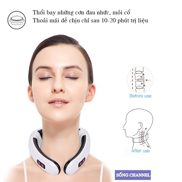 [Free Ship] Máy Massage Cổ 3D Hàng Cao Cấp