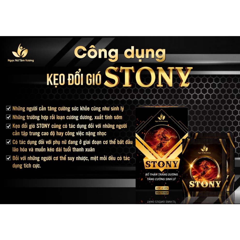 [Hàng Chính Hãng] Kẹo Đổi Gió Stony - Kẹo Stony loại 6 viên Kẹo Tình Yêu