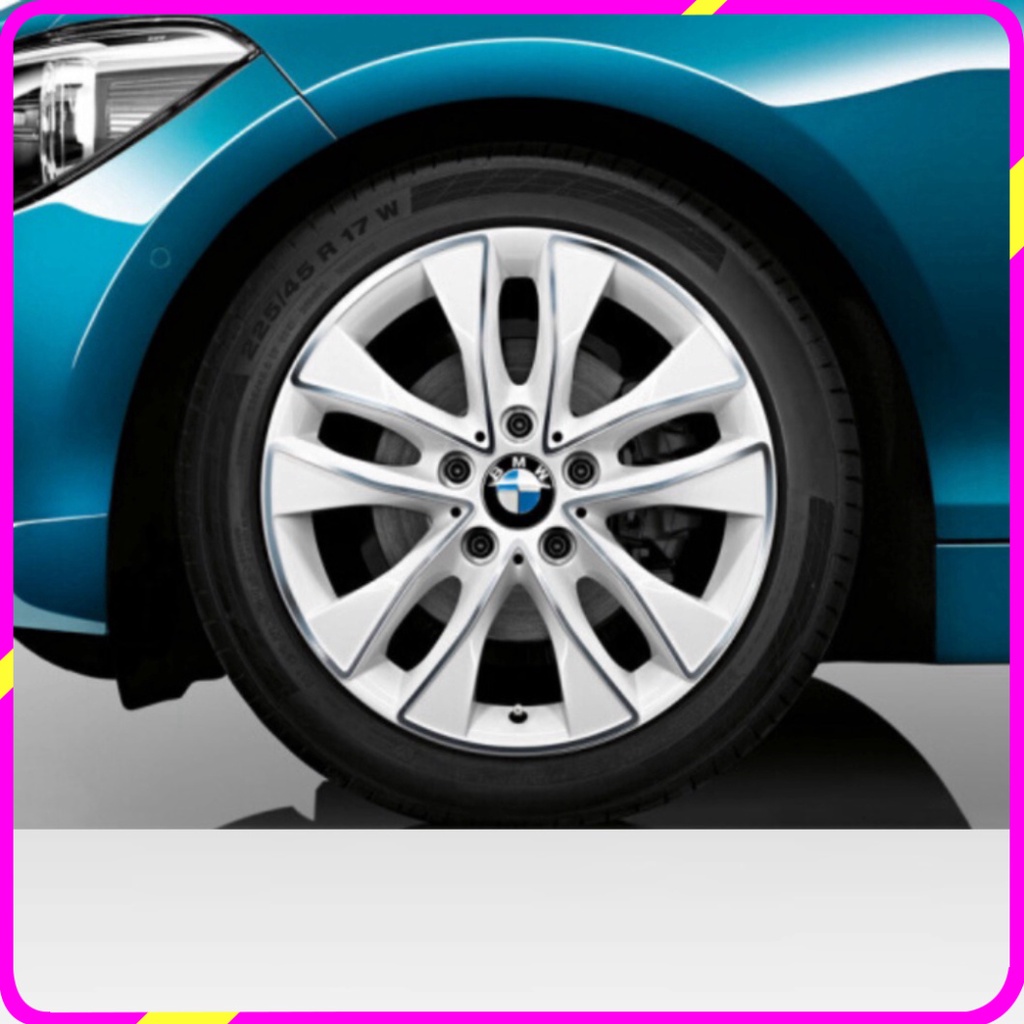 Logo chụp mâm, ốp lazang bánh xe ô tô BMW, kích thước 68mm, 60mm và 55mm, chất liệu nhựa ABS