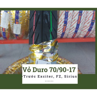 Lốp duro 70/90-17 dành cho bánh trước exciter, fz, winner, các loại xe phổ thông- nk thái lan