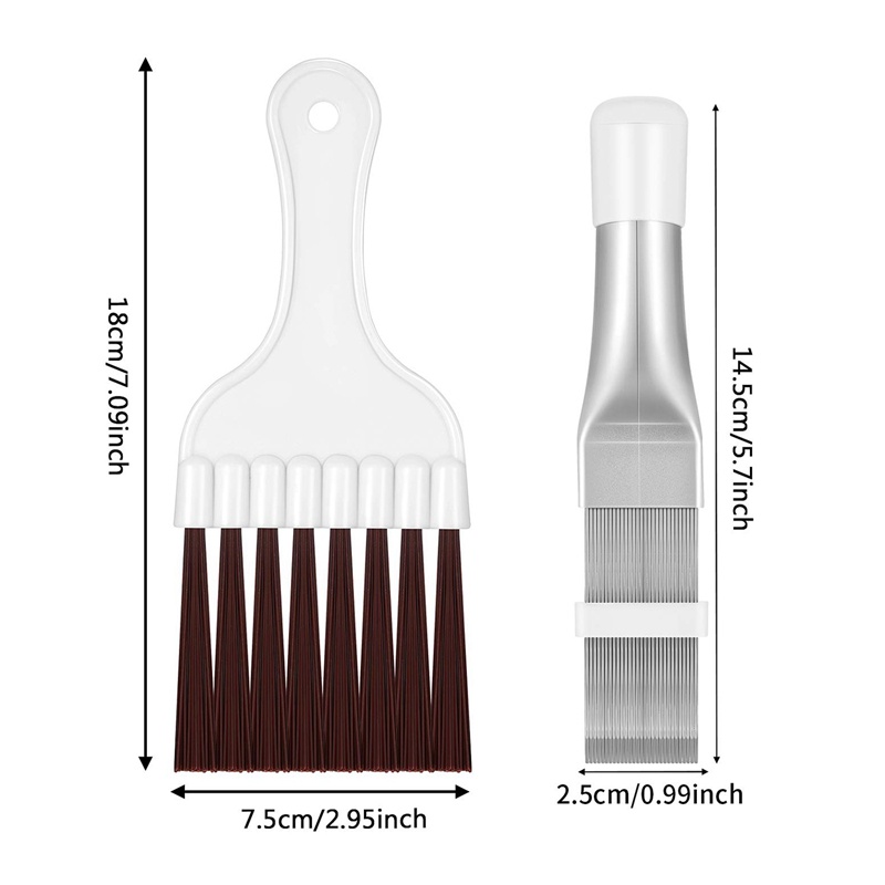 Set 3 Lược Kim Loại Dùng Để Vệ Sinh Máy Điều Hòa / Tủ Lạnh Đa Năng Tiện Dụng