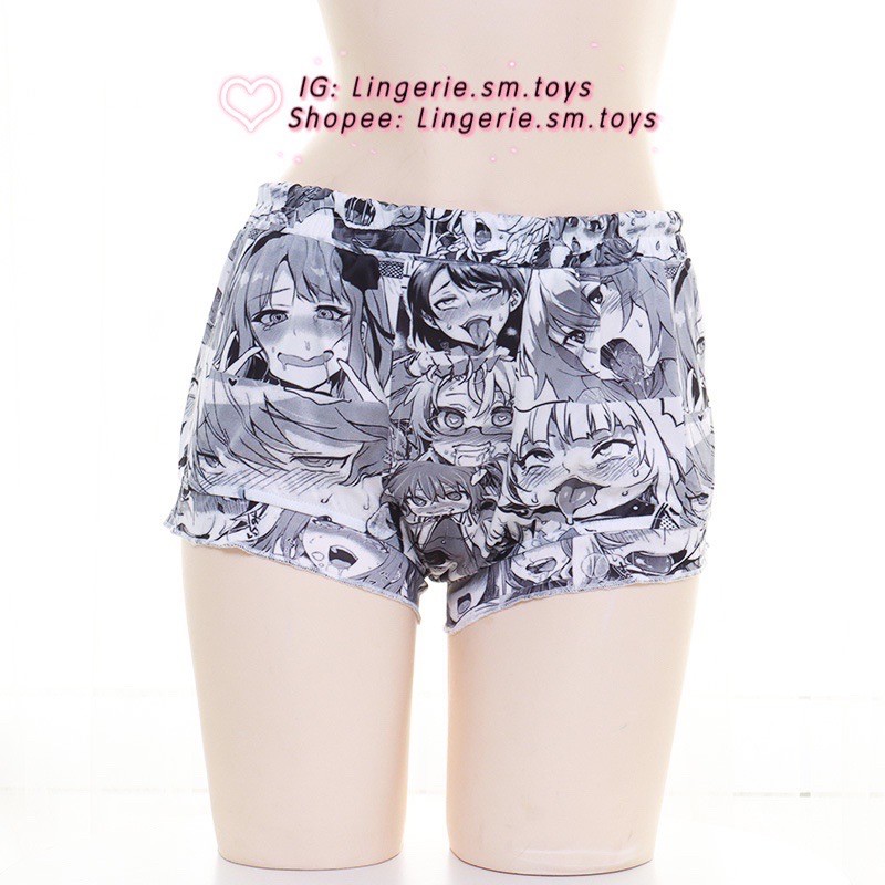 Quần Đùi Ahegao - Khuôn Mặt Nhiều Biều Cảm Cám Dỗ - Cosplay Nhật Bản Sexy