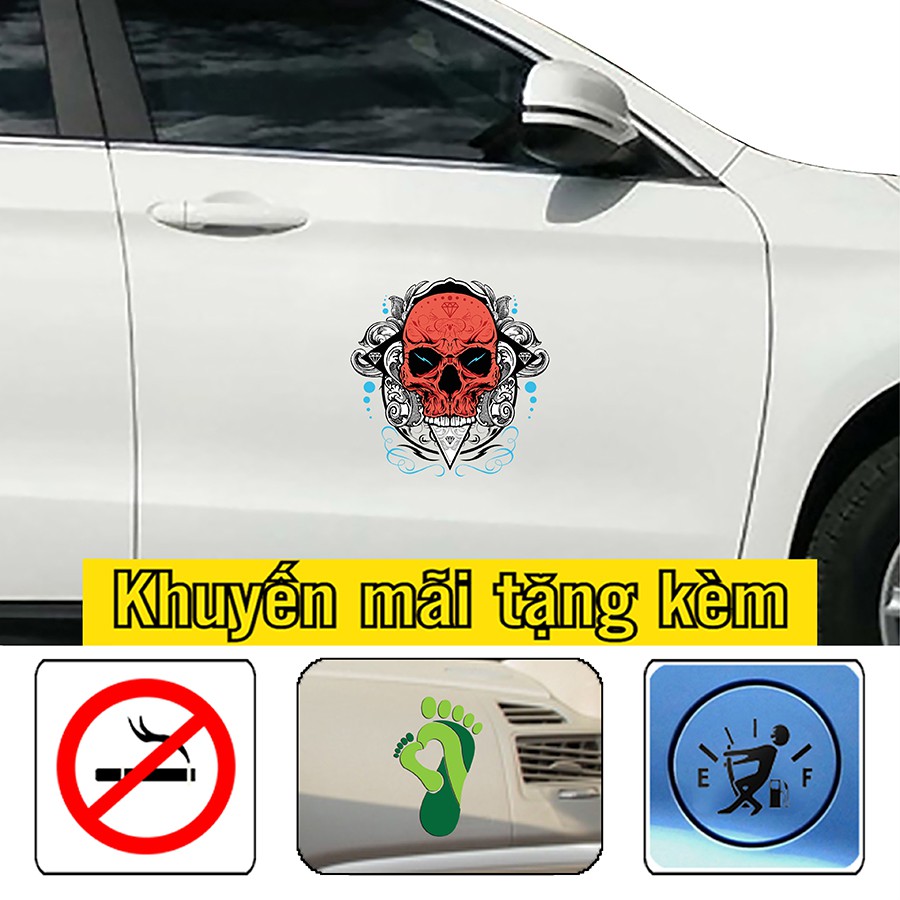 Tem dán xe, sticker trang trí phong cách độc lạ