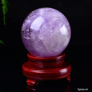 QUẢ CẦU THẠCH ANH TÍM 7-8CM