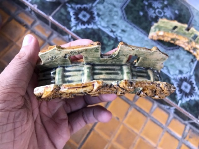 CẦU TRANG TRÍ HỒ CÁ NON BỘ DÀI 13x4x4CM