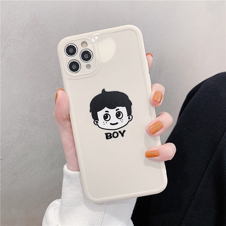 🌸VIDEO THẬT🌸 Ốp Lưng Đôi iPhone Viền Nổi Dẻo Boy Girl iPhone 6/6s/6plus/6splus/7plus/8plus/x/xs/xsmax/11/11promax/12pro