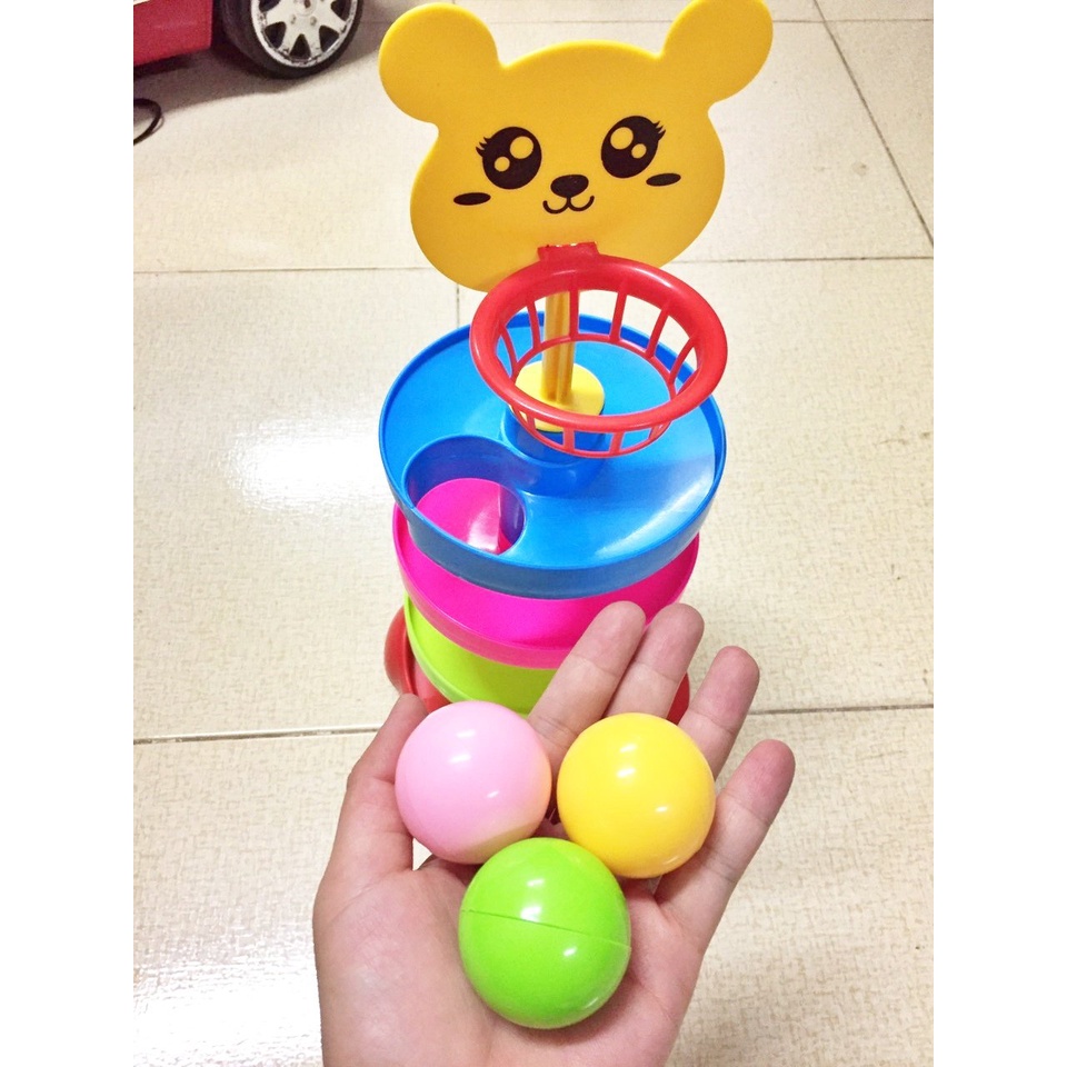 THÁP BÓNG LĂN- PHIÊN BẢN BÓNG RỔ MẪU MỚI CỨNG