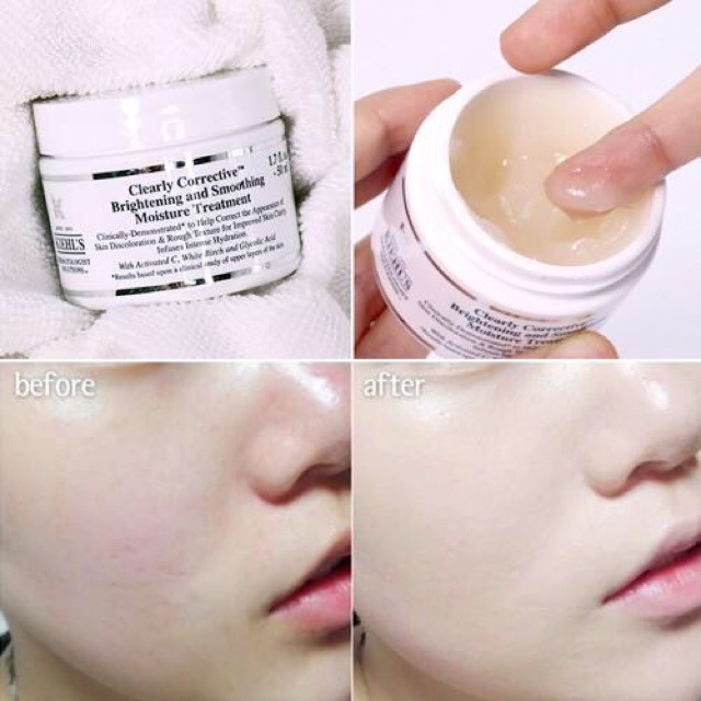 Kem trắng da Kiehl’s Clearly Corrective™ Brightening Smoothing Moisture Treatment 50ml