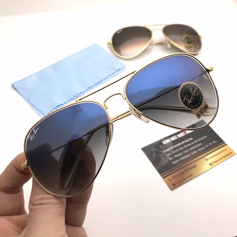 Kính Râm Nam Nữ Rayban Màu Sương Khói Mờ Nhân Ảnh-
