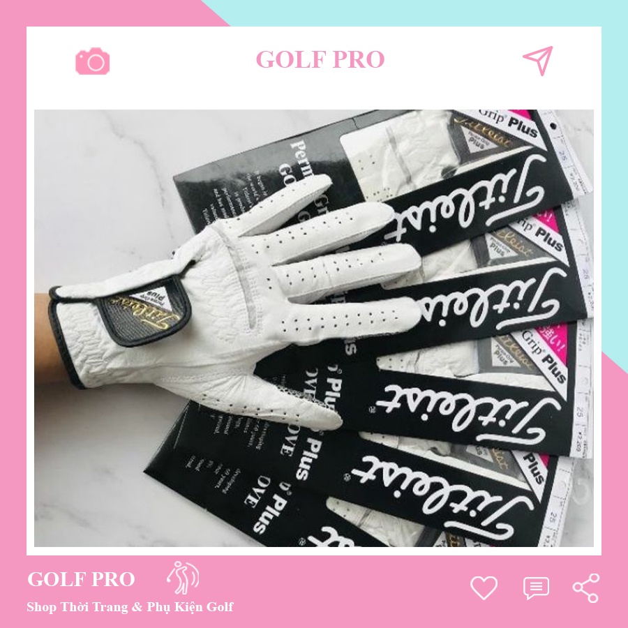 Găng tay golf Titleist dành cho tay trái loại vải và da chống trượt thoáng khí cao cấp GT001