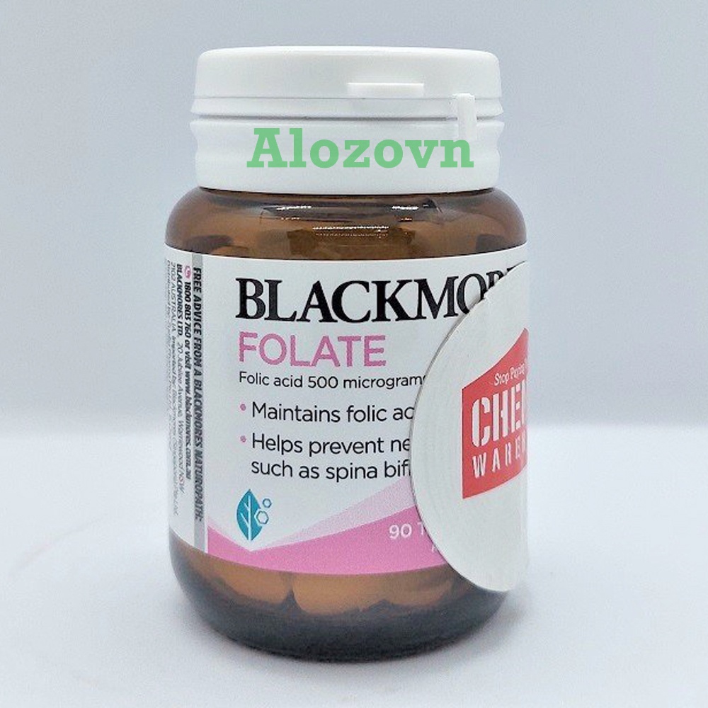 Viên Uống Bổ Sung Axit Folic Cho Mẹ Bầu Blackmores Folate Úc, 90 viên
