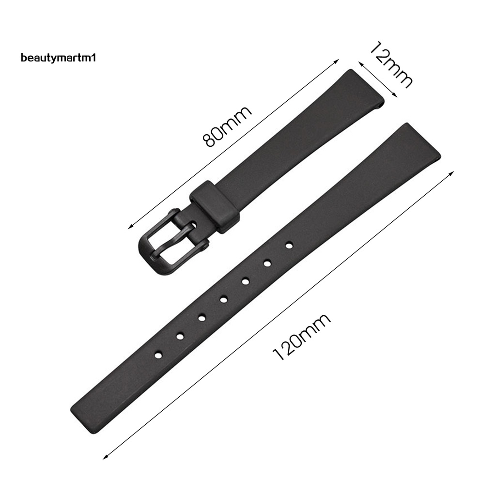 Dây Đeo Silicone Mềm Thoáng Khí Chống Mồ Hôi Cho Đồng Hồ Casio LQ-139 / 130 / 140 Beautymartm1