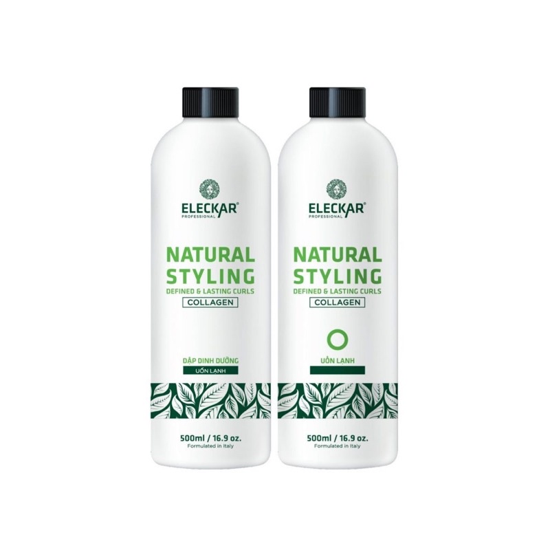 Cặp Uốn Lạnh thông minh Eleckar Pro 1000mlx2 ( Mua 2 cặp tặng 1 wax phục hồi tóc uốn Eleckar 250ml)