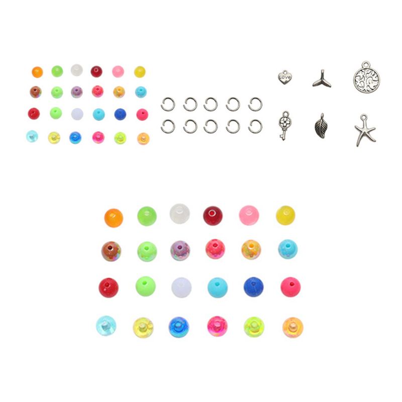 Dây Nhảy 24 Hạt Acrylic Sáng Bóng Nhiều Màu Sắc Tự Làm Trang Sức