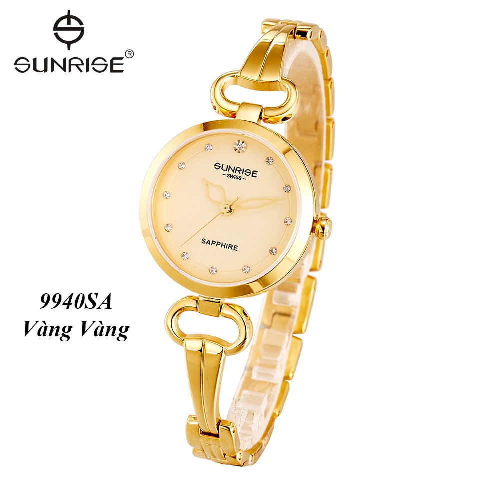 Đồng hồ nữ siêu mỏng Sunrise 9940SA kính Sapphire chống xước chống nước tốt - Fullbo | BigBuy360 - bigbuy360.vn