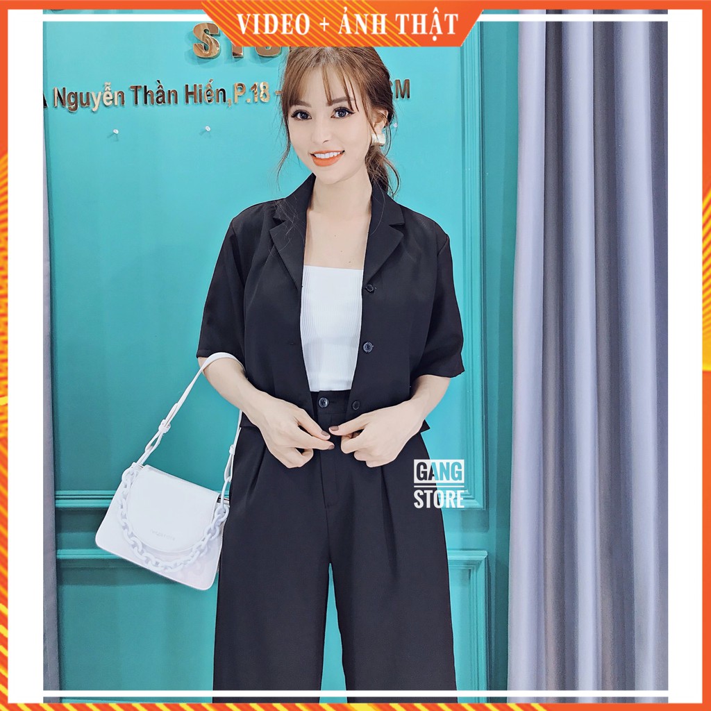 Bộ vest croptop nhiều màu Dưa Gang Store SCT01 chính hãng