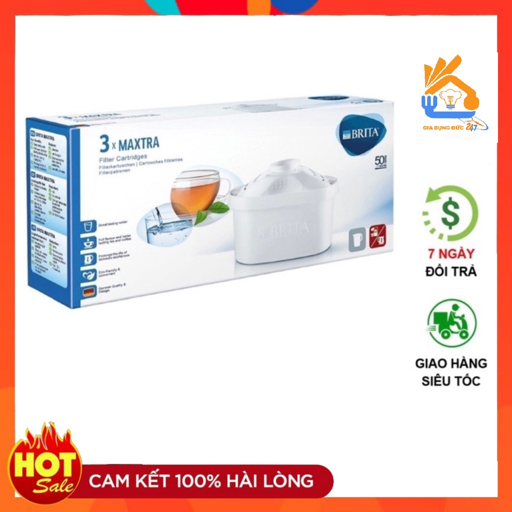 Sét 3 lõi lọc bình lọc nước Brita Maxtra, combo 3 lõi lọc, chính hãng nhập Đức