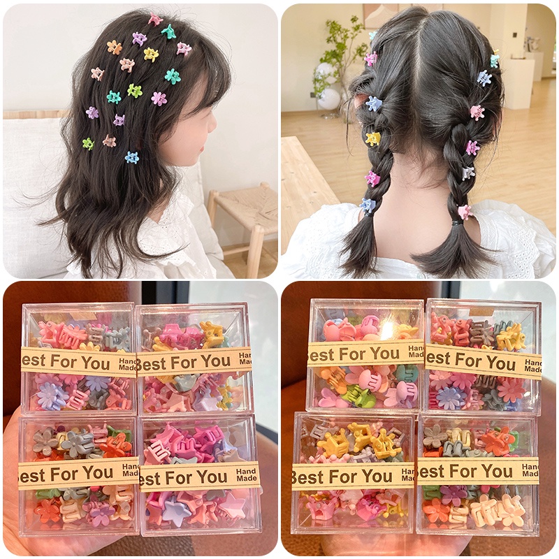 Kẹp Tóc Màu Sắc Kẹo Ngọt Hình Bông Hoa Xinh Xắn Phong Cách Hàn Quốc