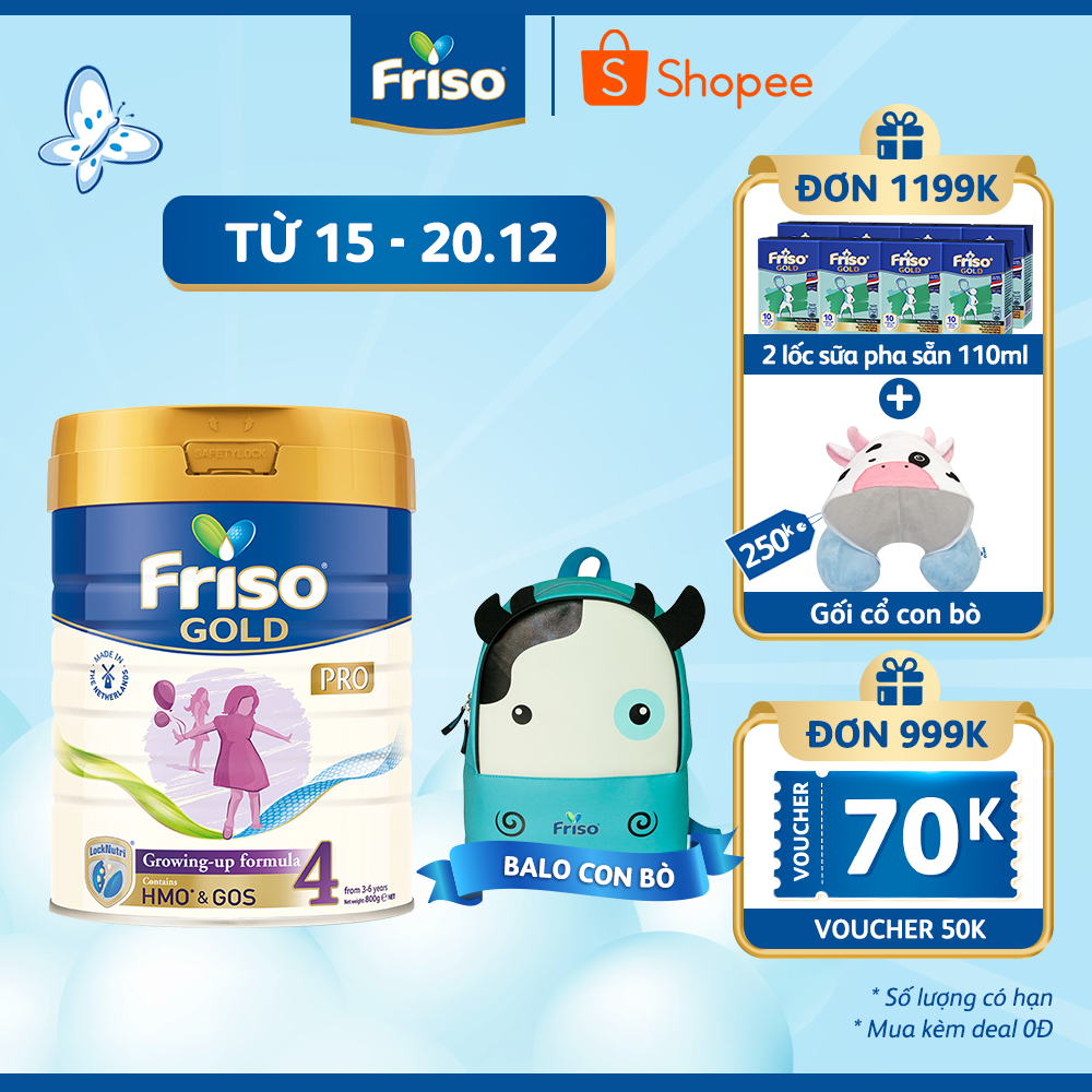 Sữa Bột Friso Gold Pro 4 Cho Trẻ Từ 3-6 Tuổi 800g