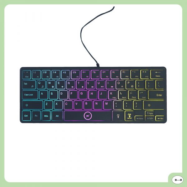 Bàn Phím Máy Tính Mini Có Dây USB GNET K64 - Bảo Hành 12 Tháng CHÍNH HÃNG