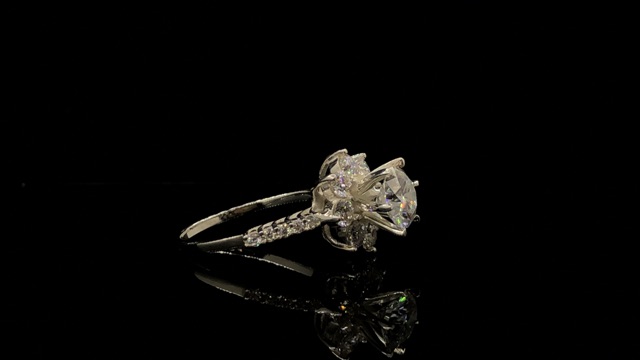 Moissanite nhẫn Moissanite: Chủ 7,2ly kiểm định+Tấm Moissanite; kiểm định; Bạc mạ bạch kim CỰC THÍCH KHI NHẬN HÀNG