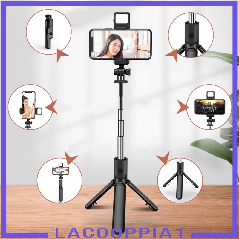 [LACOOPPIA1] Selfie Stick, 40 inch Extendable Selfie Stick Tripod,Phone Tripod with Wireless Remote Shutter Stick Selfie Stick Mobile Phone Bracke