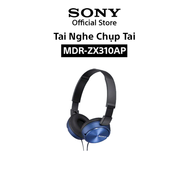 [Mã ELMALL300K giảm 5% đơn 500K] Tai nghe chụp tai Sony MDR ZX310AP - Hãng Chính Hãng