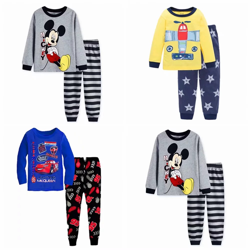 Set áo thun tay ngắn &amp; quần dài pajamas cho bé trai