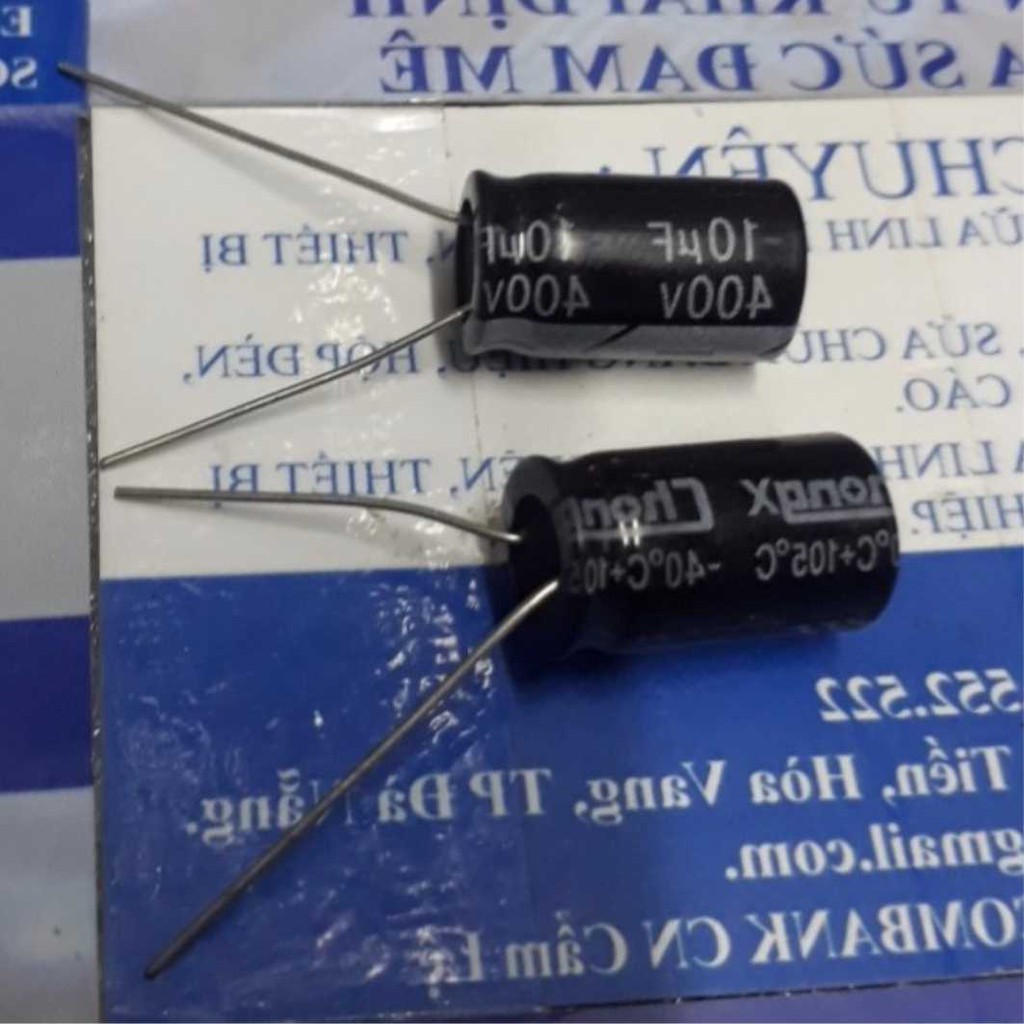15 con TỤ HÓA tụ phân cực 10uf 400V (combo 15 tụ) KDE1788